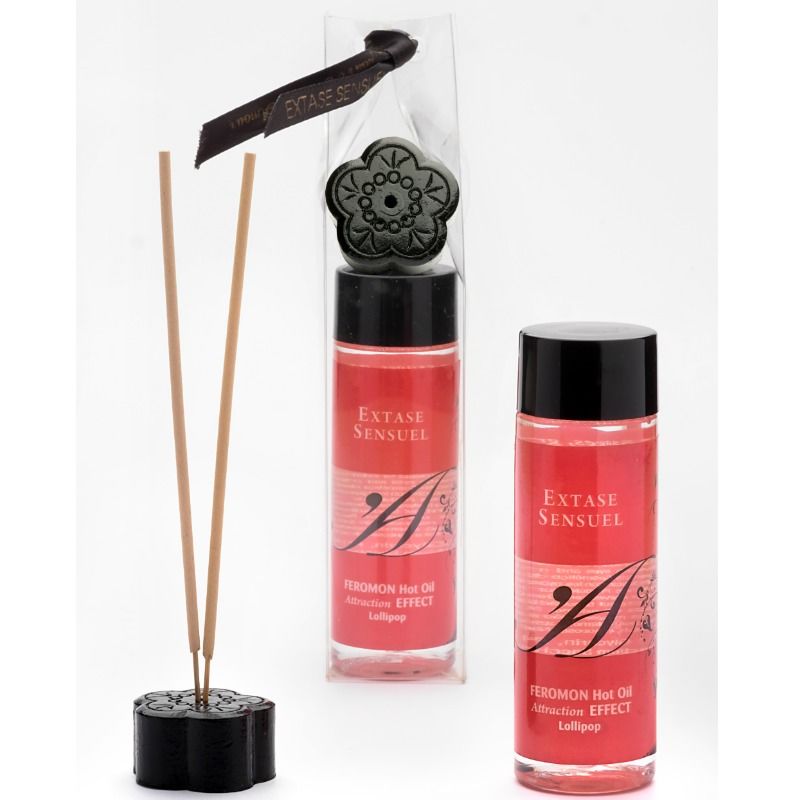 Massageöl mit Wärmeeffekt & Pheromonen Lollipop