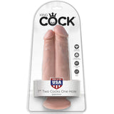 Realistischer Doppel-Dildo mit Saugnapf 20,3 cm