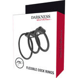 3er-Set flexible Penisringe