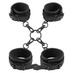 Hand- und Fußgelenksfesseln aus veganem Leder-Mr. Lover - Sensual Toys