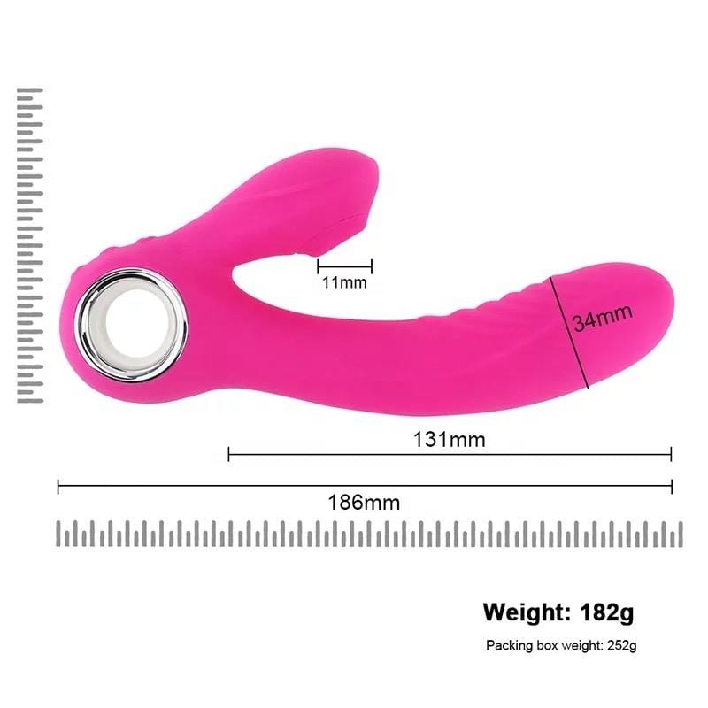 Pink Dash 2.0 - Vibrator mit Wärmefunktion und Klitorisreizer Vibrator