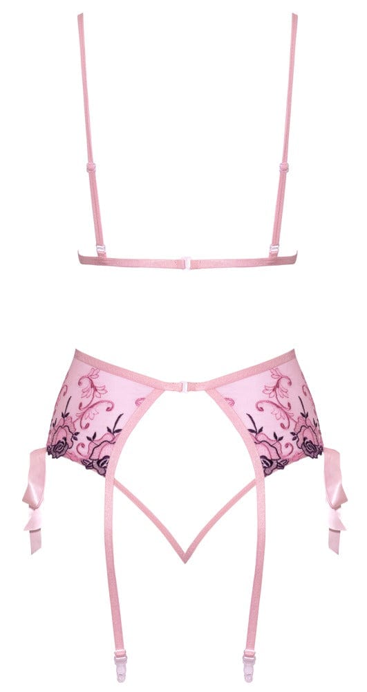 Dessous Set Pink Flower Dessous Damen