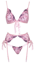 Dessous Set Pink Flower-Mr. Lover - Sensual Toys