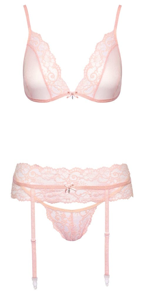 S/M Dessous Set Rosé Dessous Damen