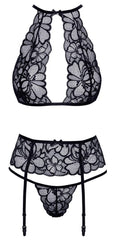 Dessous Set Schwarz mit Spitze-Mr. Lover - Sensual Toys