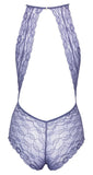 Lavendelfarbener Spitzen-Body Damen Dessous