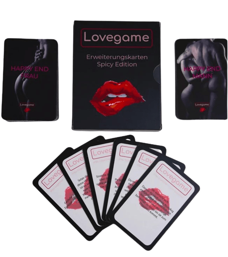 Lovegame Spicy Edition Set mit Erweiterungskarten Erotische Spiele