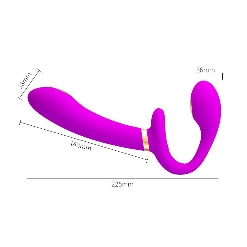 Trägerloser Strap-On Vibrator mit Fernbedienung-Mr. Lover - Sensual Toys