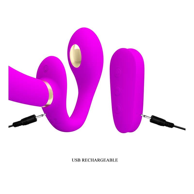Trägerloser Strap-On Vibrator mit Fernbedienung Vibrator für Paare