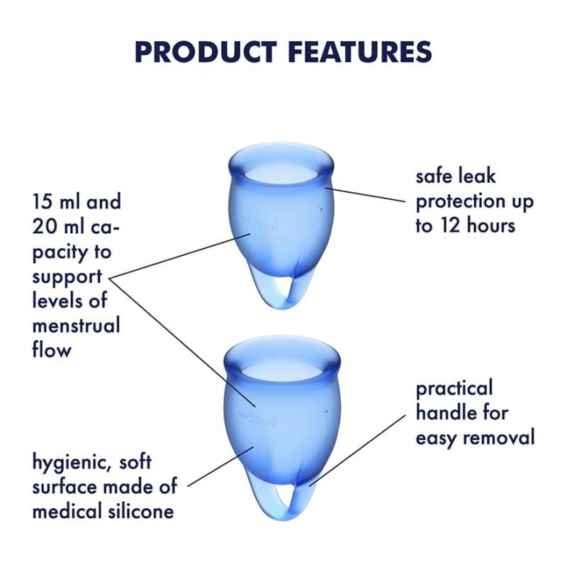 Feel Confident Menstruationstasse 2-teilig Damenhygiene