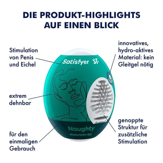 Masturbator Egg - Naughty-Mr. Lover - Sensual Toys