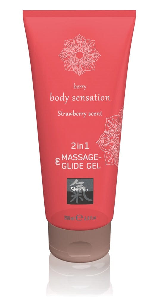 Erdbeere / 200 ml Massage- & Gleitgel 2 in 1 Gleitgel