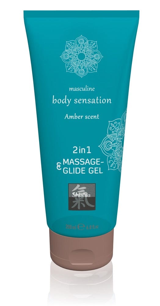 Erotisierend-maskulines Aroma / 200 ml Massage- & Gleitgel 2 in 1 Gleitgel