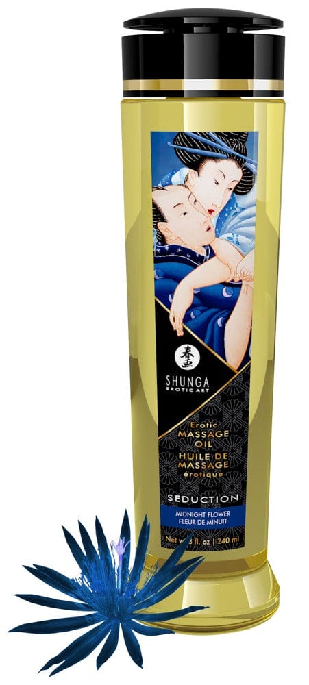 Midnight Flower / 240 ml Shunga Erotisches Massageöl Vegan Massageöl