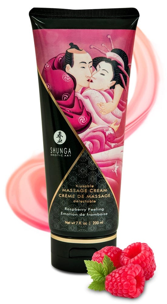 Raspberry Feeling Shunga Küssbare Massagecreme Massageöl