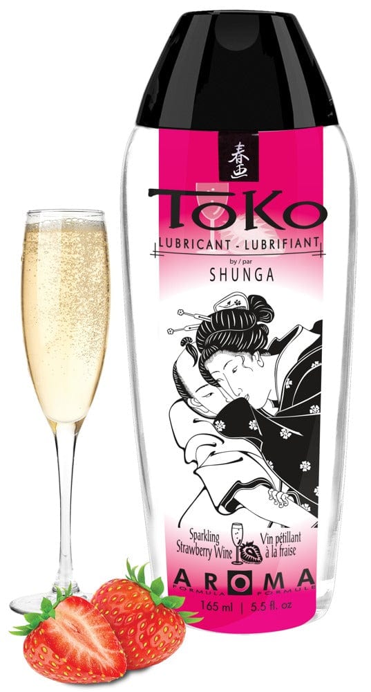 Strawberry Sparkling Wine Shunga Toko - Veganes Wasserbasiertes Gleitgel Gleitgel