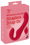 Rot RC Strapless Strap-On Toys Damen